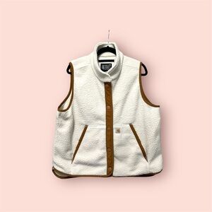 Carhartt White Sherpa Vest XL
